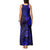 Hawaii Shaka Sign Tank Maxi Dress With Polynesian Hibiscus Navy Blue Unique LT01 - Polynesian Pride