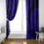 Hawaii Shaka Sign Window Curtain With Polynesian Hibiscus Navy Blue Unique LT01 - Polynesian Pride