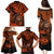 Hawaii Shaka Sign Family Matching Puletasi Dress and Hawaiian Shirt With Polynesian Hibiscus Orange Unique LT01 - Polynesian Pride