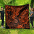 Hawaii Shaka Sign Quilt With Polynesian Hibiscus Orange Unique LT01 - Polynesian Pride