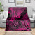 Hawaii Shaka Sign Blanket With Polynesian Hibiscus Pink Unique LT01 - Polynesian Pride