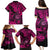 Hawaii Shaka Sign Family Matching Puletasi Dress and Hawaiian Shirt With Polynesian Hibiscus Pink Unique LT01 - Polynesian Pride