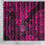 Hawaii Shaka Sign Shower Curtain With Polynesian Hibiscus Pink Unique LT01 - Polynesian Pride