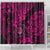 Hawaii Shaka Sign Shower Curtain With Polynesian Hibiscus Pink Unique LT01 - Polynesian Pride