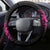 Hawaii Shaka Sign Steering Wheel Cover With Polynesian Hibiscus Pink Unique