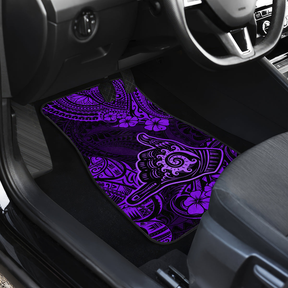 Hawaii Shaka Sign Car Mats Polynesian Pattern Purple Version LT01 - Polynesian Pride