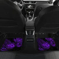 Hawaii Shaka Sign Car Mats Polynesian Pattern Purple Version LT01 Set 2pcs - Back Purple - Polynesian Pride