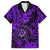 Hawaii Shaka Sign Family Matching Off Shoulder Long Sleeve Dress and Hawaiian Shirt Polynesian Pattern Purple Version LT01 Dad's Shirt - Short Sleeve Purple - Polynesian Pride