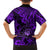 Hawaii Shaka Sign Family Matching Off Shoulder Maxi Dress and Hawaiian Shirt Polynesian Pattern Purple Version LT01 - Polynesian Pride