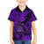 Hawaii Shaka Sign Family Matching Off Shoulder Maxi Dress and Hawaiian Shirt Polynesian Pattern Purple Version LT01 Son's Shirt Purple - Polynesian Pride