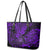 Hawaii Shaka Sign Leather Tote Bag Polynesian Pattern Purple Version LT01 - Polynesian Pride