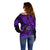 Hawaii Shaka Sign Off Shoulder Sweater Polynesian Pattern Purple Version LT01 - Polynesian Pride