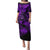 Hawaii Shaka Sign Puletasi Polynesian Pattern Purple Version LT01 Long Dress Purple - Polynesian Pride