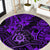 Hawaii Shaka Sign Round Carpet Polynesian Pattern Purple Version LT01 Purple - Polynesian Pride