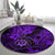 Hawaii Shaka Sign Round Carpet Polynesian Pattern Purple Version LT01 - Polynesian Pride