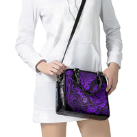 Hawaii Shaka Sign Shoulder Handbag Polynesian Pattern Purple Version LT01 - Polynesian Pride