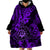 Hawaii Shaka Sign Wearable Blanket Hoodie Polynesian Pattern Purple Version LT01 - Polynesian Pride