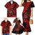 Hawaii Shaka Sign Family Matching Mermaid Dress and Hawaiian Shirt Polynesian Pattern Red Version LT01 - Polynesian Pride