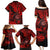 Hawaii Shaka Sign Family Matching Puletasi Dress and Hawaiian Shirt Polynesian Pattern Red Version LT01 - Polynesian Pride