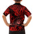 Hawaii Shaka Sign Family Matching Short Sleeve Bodycon Dress and Hawaiian Shirt Polynesian Pattern Red Version LT01 - Polynesian Pride