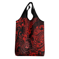 Hawaii Shaka Sign Grocery Bag Polynesian Pattern Red Version LT01 - Polynesian Pride