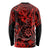 Hawaii Shaka Sign Long Sleeve Shirt Polynesian Pattern Red Version LT01 - Polynesian Pride