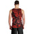 Hawaii Shaka Sign Men Tank Top Polynesian Pattern Red Version LT01 - Polynesian Pride