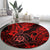 Hawaii Shaka Sign Round Carpet Polynesian Pattern Red Version LT01 - Polynesian Pride