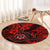 Hawaii Shaka Sign Round Carpet Polynesian Pattern Red Version LT01 - Polynesian Pride