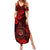 Hawaii Shaka Sign Summer Maxi Dress Polynesian Pattern Red Version LT01 Women Red - Polynesian Pride