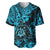 Hawaii Shaka Sign Baseball Jersey Polynesian Pattern Sky Blue Version LT01 Blue - Polynesian Pride