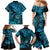 Hawaii Shaka Sign Family Matching Mermaid Dress and Hawaiian Shirt Polynesian Pattern Sky Blue Version LT01 - Polynesian Pride