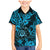 Hawaii Shaka Sign Family Matching Mermaid Dress and Hawaiian Shirt Polynesian Pattern Sky Blue Version LT01 Son's Shirt Blue - Polynesian Pride