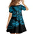 Hawaii Shaka Sign Family Matching Puletasi Dress and Hawaiian Shirt Polynesian Pattern Sky Blue Version LT01 - Polynesian Pride