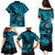 Hawaii Shaka Sign Family Matching Puletasi Dress and Hawaiian Shirt Polynesian Pattern Sky Blue Version LT01 - Polynesian Pride