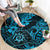 Hawaii Shaka Sign Round Carpet Polynesian Pattern Sky Blue Version LT01 - Polynesian Pride