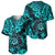 Hawaii Shaka Sign Baseball Jersey Polynesian Pattern Turquoise Version LT01 - Polynesian Pride