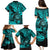 Hawaii Shaka Sign Family Matching Puletasi Dress and Hawaiian Shirt Polynesian Pattern Turquoise Version LT01 - Polynesian Pride