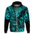 Hawaii Shaka Sign Hoodie Polynesian Pattern Turquoise Version LT01 Zip Hoodie Turquoise - Polynesian Pride