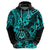 Hawaii Shaka Sign Hoodie Polynesian Pattern Turquoise Version LT01 - Polynesian Pride