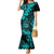 Hawaii Shaka Sign Mermaid Dress Polynesian Pattern Turquoise Version LT01 Women Turquoise - Polynesian Pride