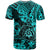 Hawaii Shaka Sign T Shirt Polynesian Pattern Turquoise Version LT01 - Polynesian Pride