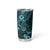 Hawaii Shaka Sign Tumbler Cup Polynesian Pattern Turquoise Version