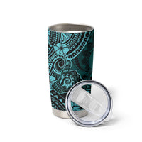 Hawaii Shaka Sign Tumbler Cup Polynesian Pattern Turquoise Version LT01 - Polynesian Pride