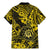 Hawaii Shaka Sign Family Matching Mermaid Dress and Hawaiian Shirt Polynesian Pattern Yellow Version LT01 - Polynesian Pride