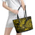 Hawaii Shaka Sign Leather Tote Bag Polynesian Pattern Yellow Version LT01 - Polynesian Pride