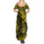 Hawaii Shaka Sign Summer Maxi Dress Polynesian Pattern Yellow Version LT01 - Polynesian Pride