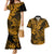 Hawaii Shark Couples Matching Mermaid Dress and Hawaiian Shirt Polynesian Pattern Gold Version LT01 Gold - Polynesian Pride