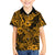 Hawaii Shark Family Matching Puletasi Dress and Hawaiian Shirt Polynesian Pattern Gold Version LT01 Son's Shirt Gold - Polynesian Pride