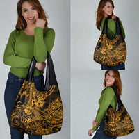 Hawaii Shark Grocery Bag Polynesian Pattern Gold Version LT01 - Polynesian Pride